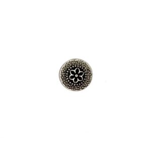 Trachtenknopf Blüte mit Punkterl, asi  13mm