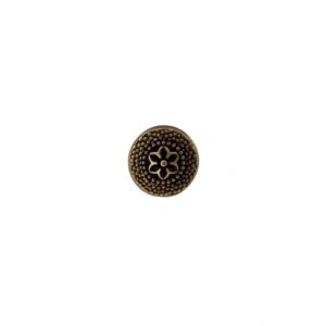 Trachtenknopf Blüte mit Punkterl, ago  13mm  NEU