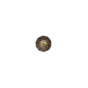 Trachtenknopf Halbkugel altgold, 11mm