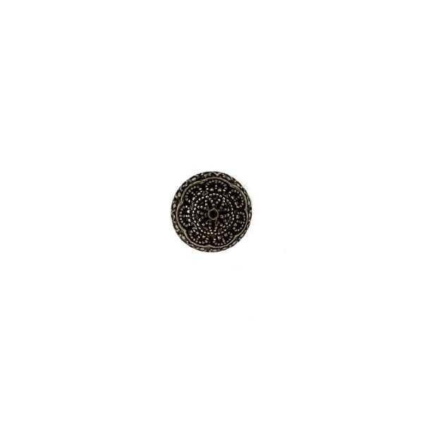 Trachtenknopf Halbkugel altgold, 11,5mm