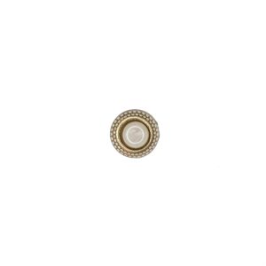 Trachtenknopf Perle, neusilber/perlmutt  11,5mm