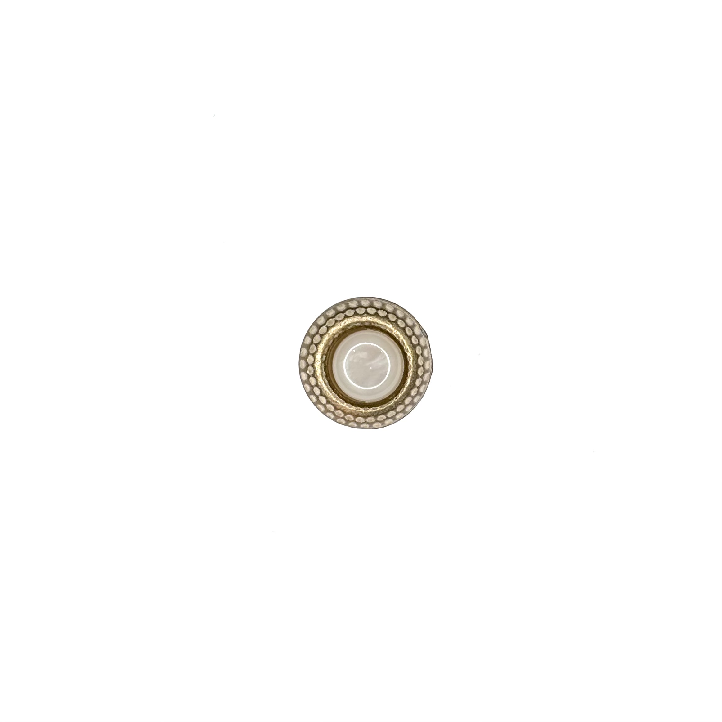 Trachtenknopf Perle, neusilber/perlmutt 11,5mm