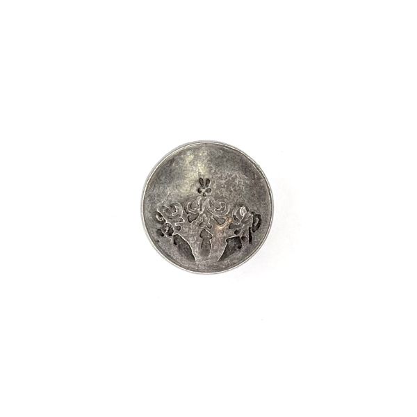 Trachtenknopf Ornament altsilber 18mm
