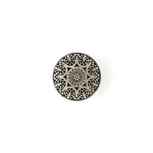 Trachtenknopf altsilber Ornament  20mm