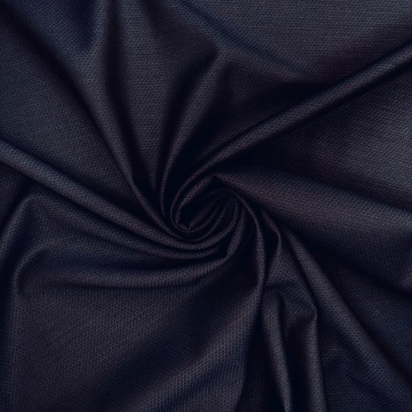 Kammgarn Jacquard elastisch, dunkelblau