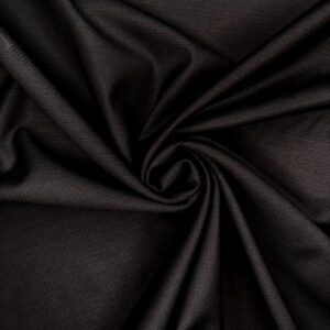 Kammgarn Jacquard elastisch, anthrazit/schwarz
