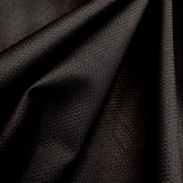 Kammgarn Jacquard elastisch, anthrazit/schwarz – Bild 2