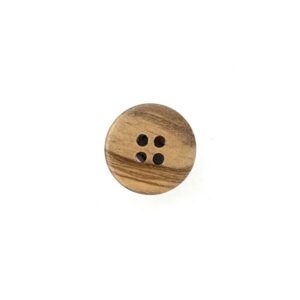 Trachtenknopf Olivenholz, hell naturbraun  18mm