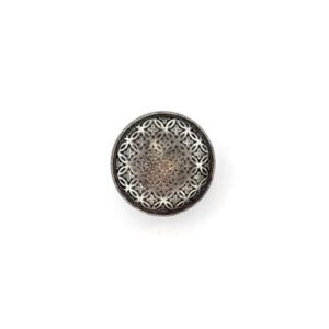 Trachtenknopf Ornament, altsilber  21mm