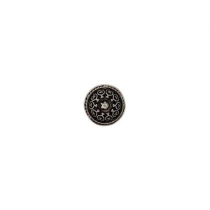 Dirndlknopf Ornament 13mm, altsilber