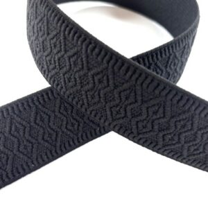 Trachtengürtel Stretch, schwarz  per m