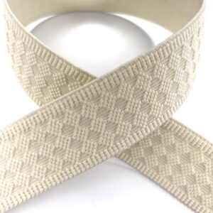 Trachtengürtel Stretch, ivory  per m