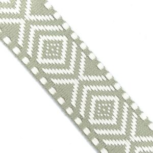 Schürzenband, Zierband, salbei/ecru