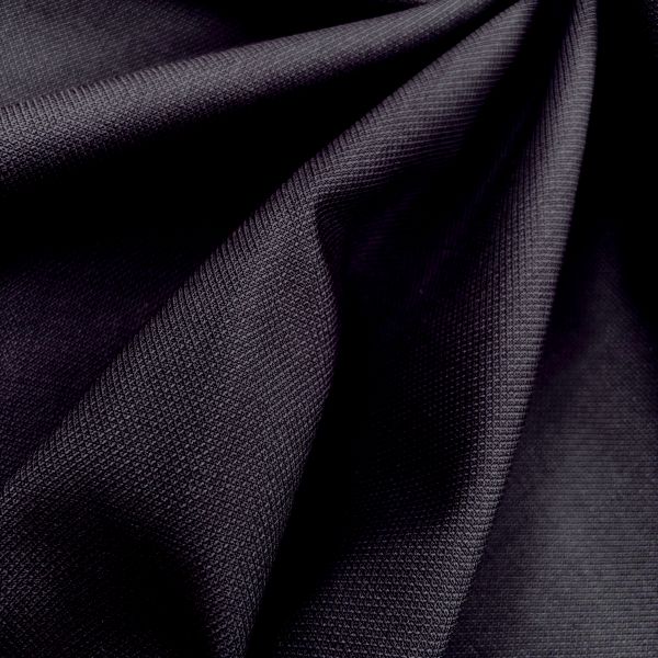 Micro-Piqué Elastic, dunkelblau – Bild 2