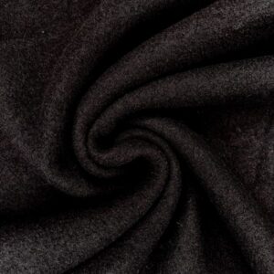 Walkloden, schwarz   140 - 146 cm breit