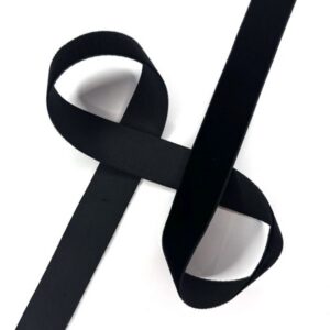 Samtband 22 mm schwarz